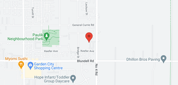 map of 23 9833 KEEFER AVENUE